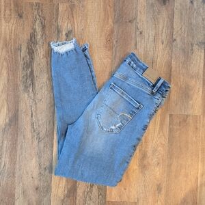 American Eagle Outfitters Light Blue Distressed Jeans